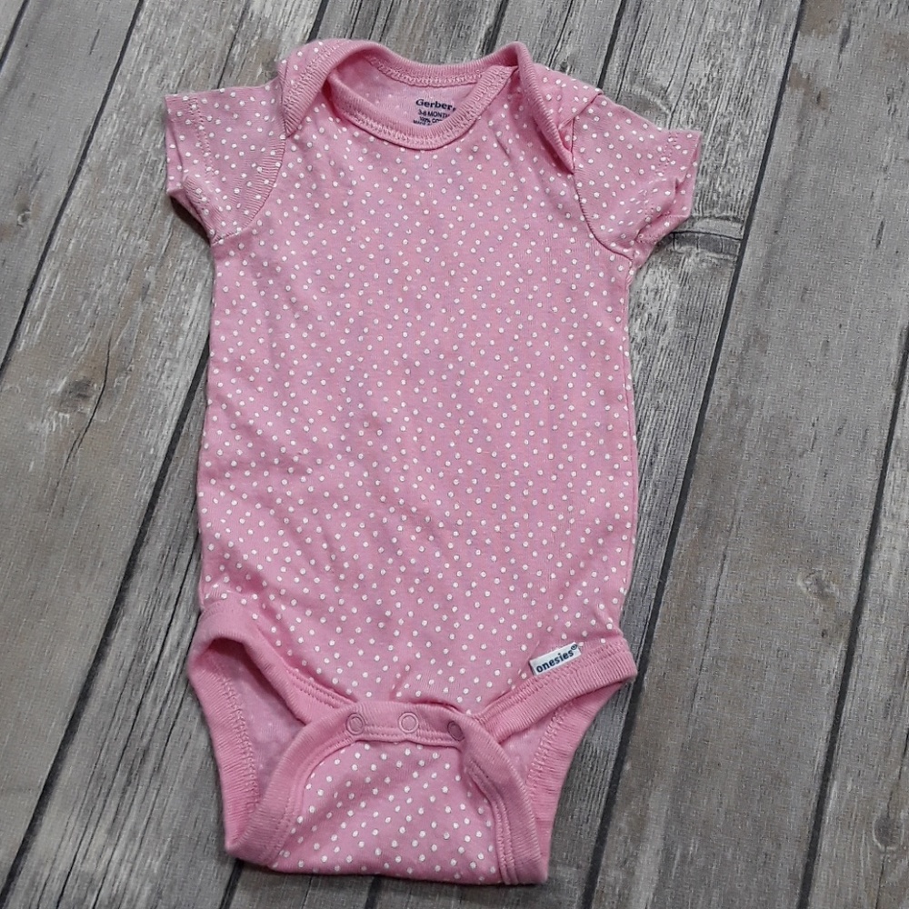 Gerber pink onesie
